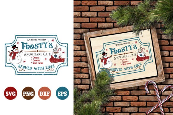 Christmas Hot Cocoa Sign SVG: Graphics for Crafts