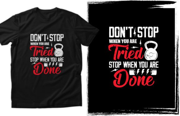 GYM Workout T-shirt Design Graphics