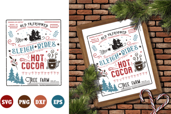 Old Fashioned Sleigh Rides Hot Cocoa SVG: Crafts & Graphics Review