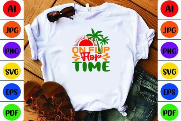 On Flip Flop Time: Summer Graphics for T-Shirt Designs